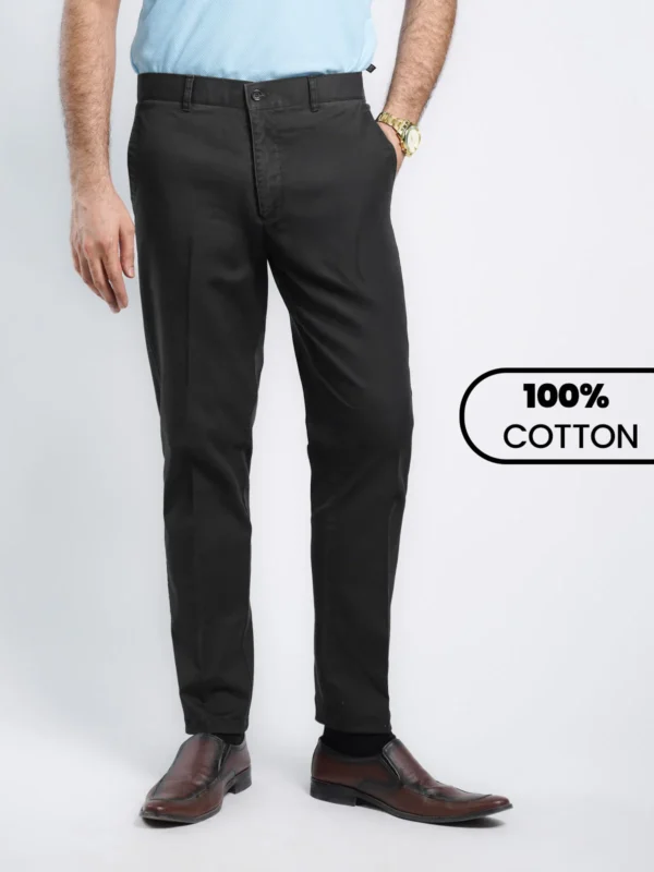 Black Wrinkle-Free Trouser for Men